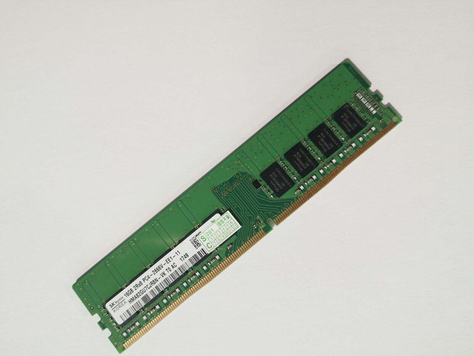 SK hynix  16GB ECC RAM DDR4 2666MHz 2Rx8 PC4-2666V-EE1-11 HMA82GU7CJR8N-VK UDIMM