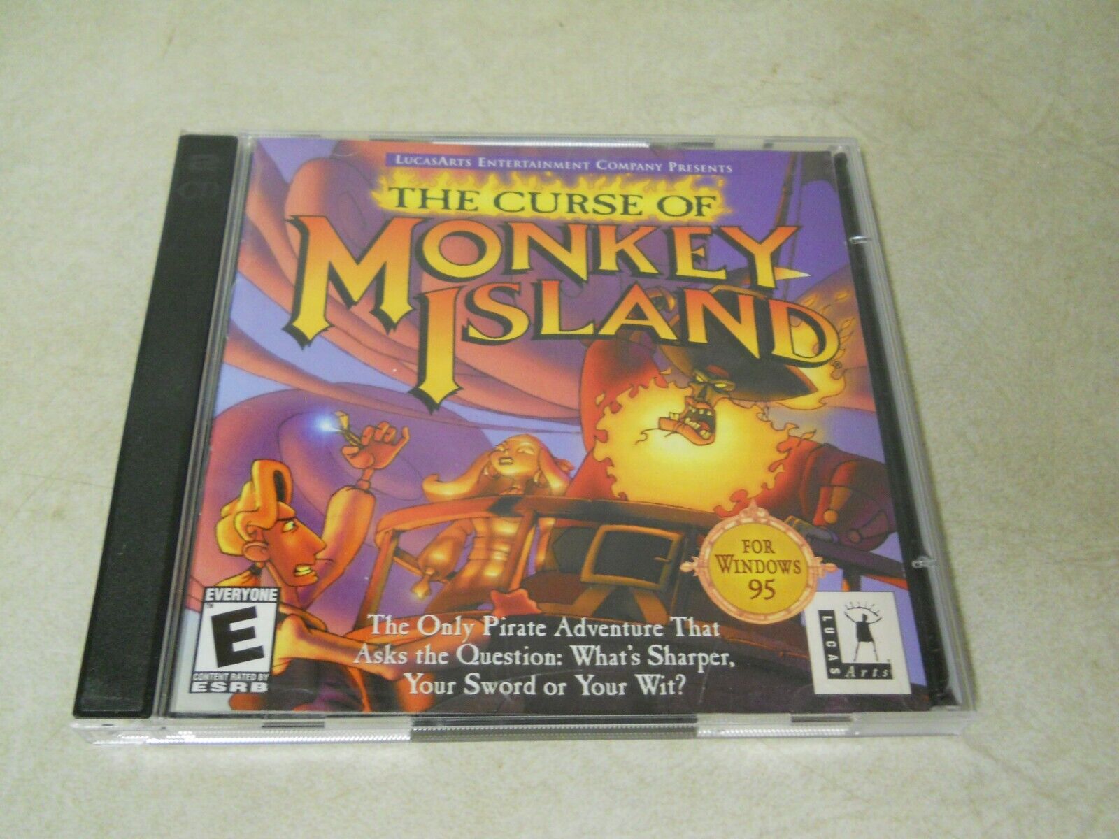 LucasArts 1997 The Curse of Monkey Island PC CD-ROM Video Game Windows 95
