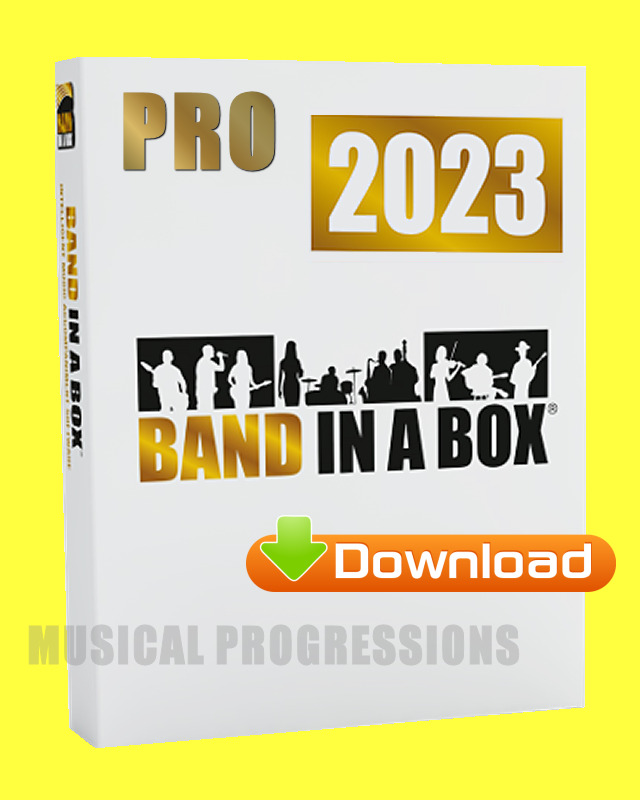 BAND IN A BOX 2023 PRO WINDOWS DIGITAL - AUDIO MUSIC SOFTWARE - NEW FULL RETAIL