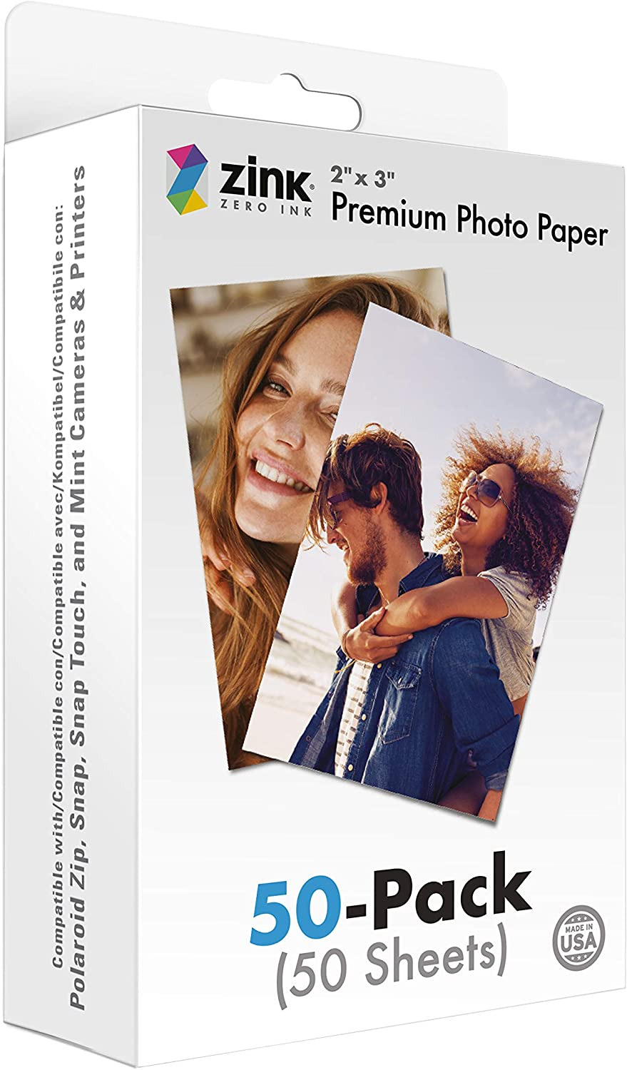  Premium Instant Photo Paper Compatible w/ Polaroid Snap,Mint Cameras & Printers