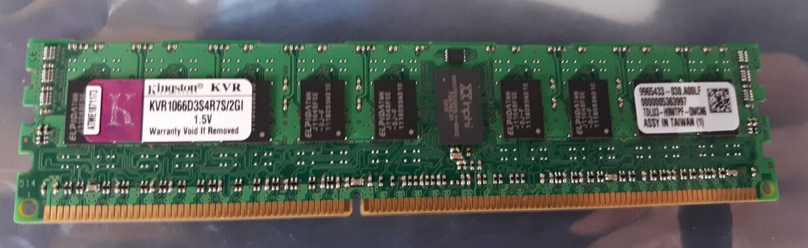 Kingston KVR1066D3S4R7S/2GI 1.5V 2GB DIMM DDR3 Server Memory RAM