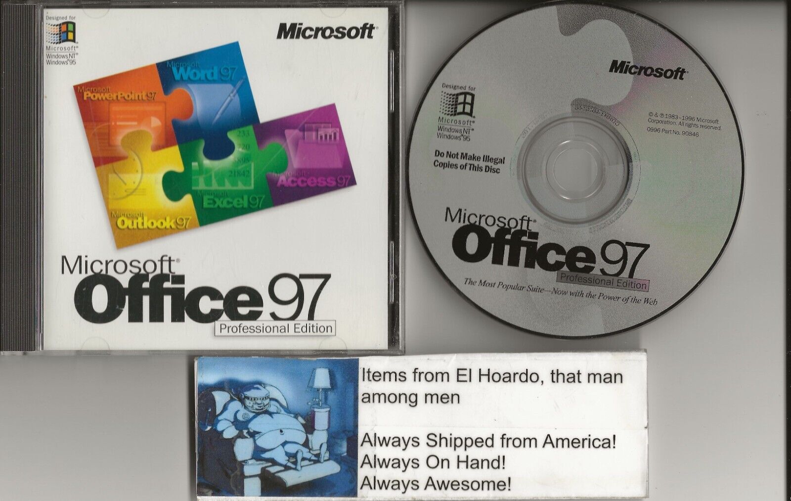 Microsoft Office 97 Professional Word Excel PowerPoint Access Outlook