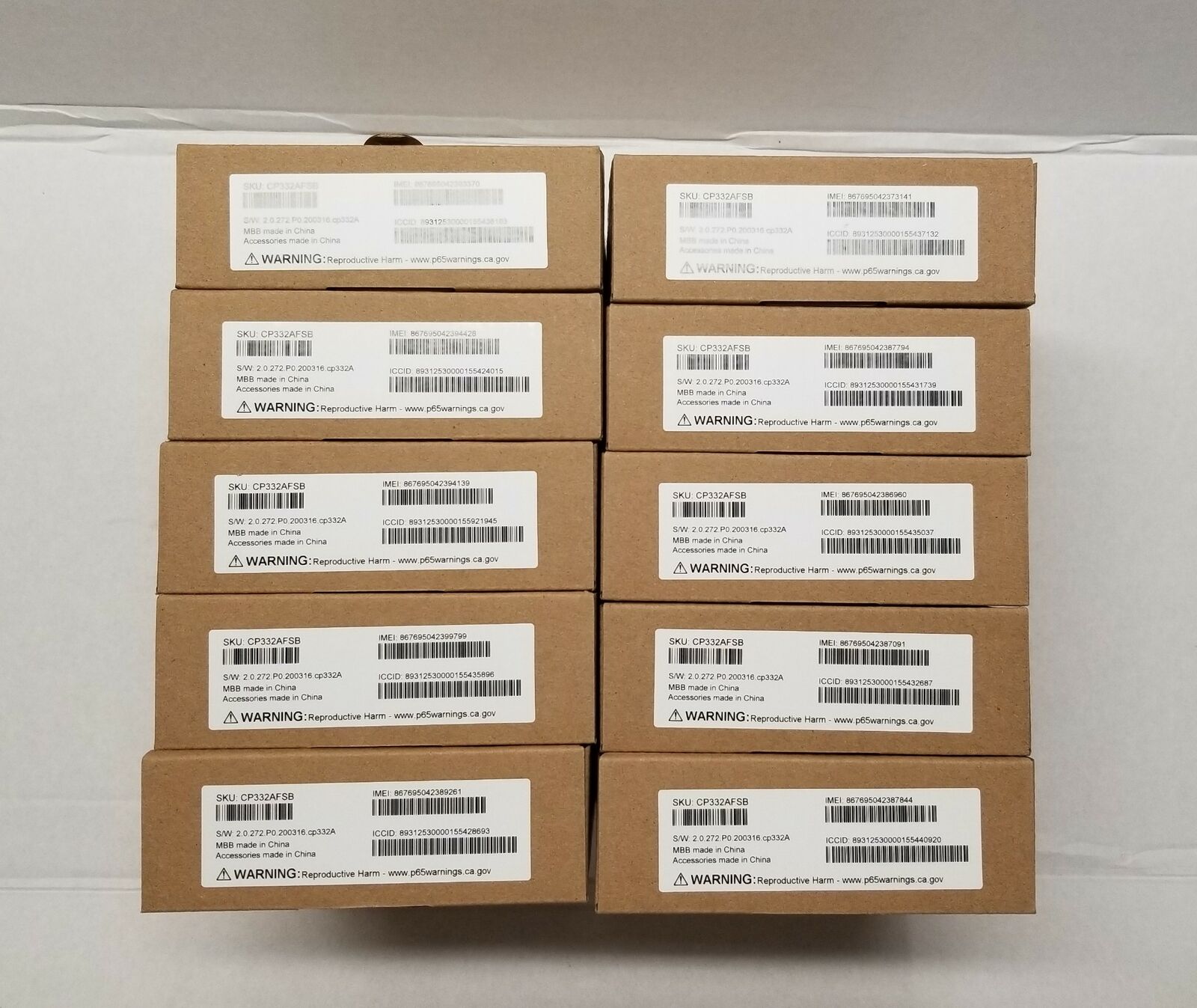 LOT OF 10 IN BOX Coolpad Surf CP332A 4G LTE WiFi Hotspot SPRINT & Boost Mobile