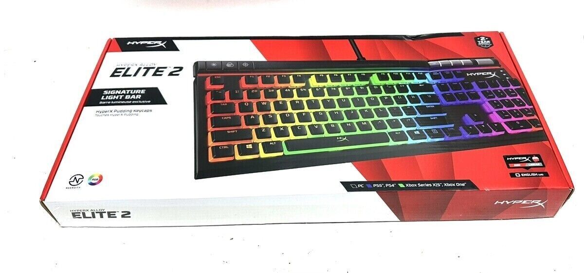 HyperX Alloy Elite 2 Full-Size Wired RGB Backlight Mechanical Gaming Keyboard