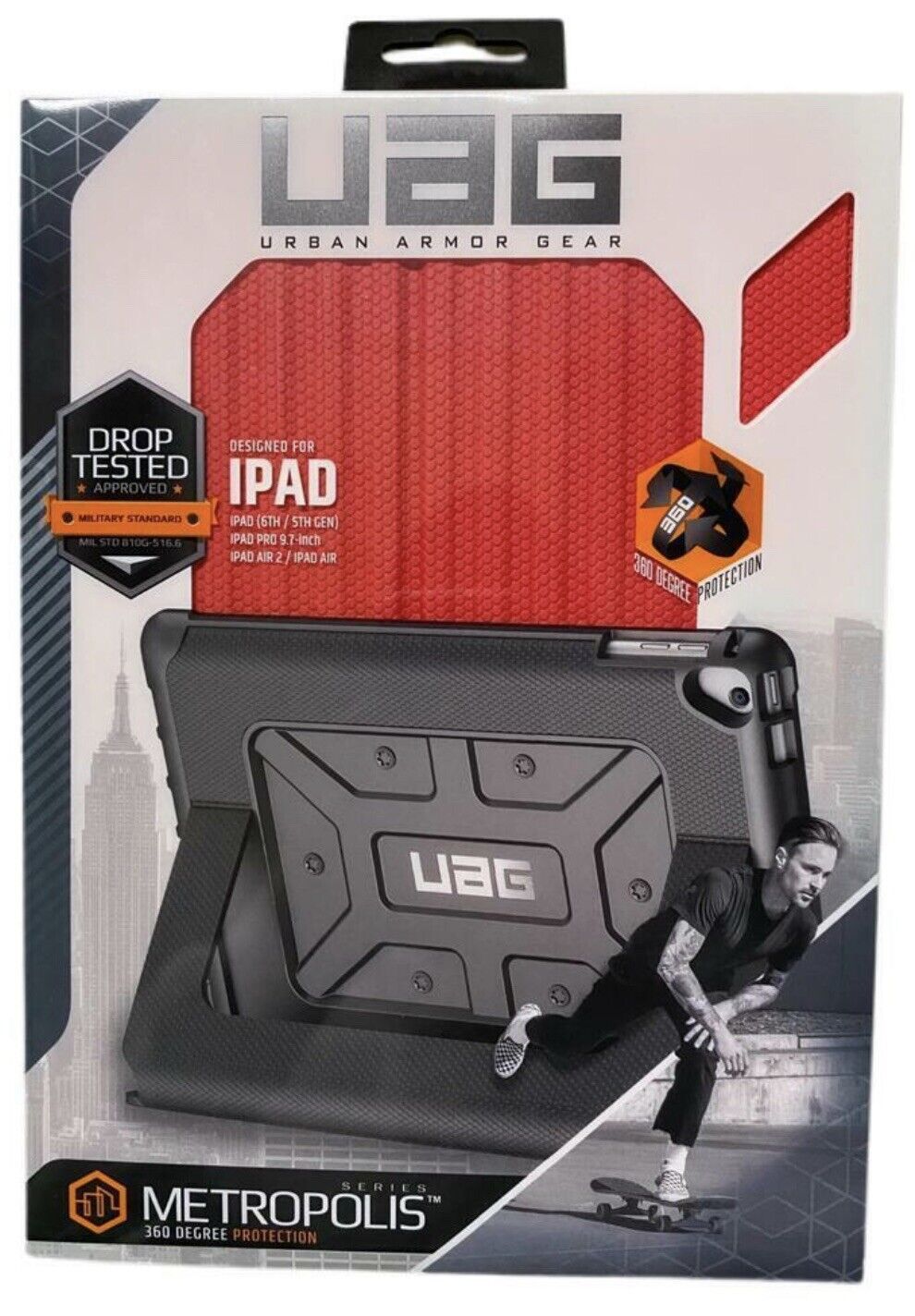 Urban Armor Gear UAG Metropolis Folio Case iPad 5th & 6th Gen 9.7\