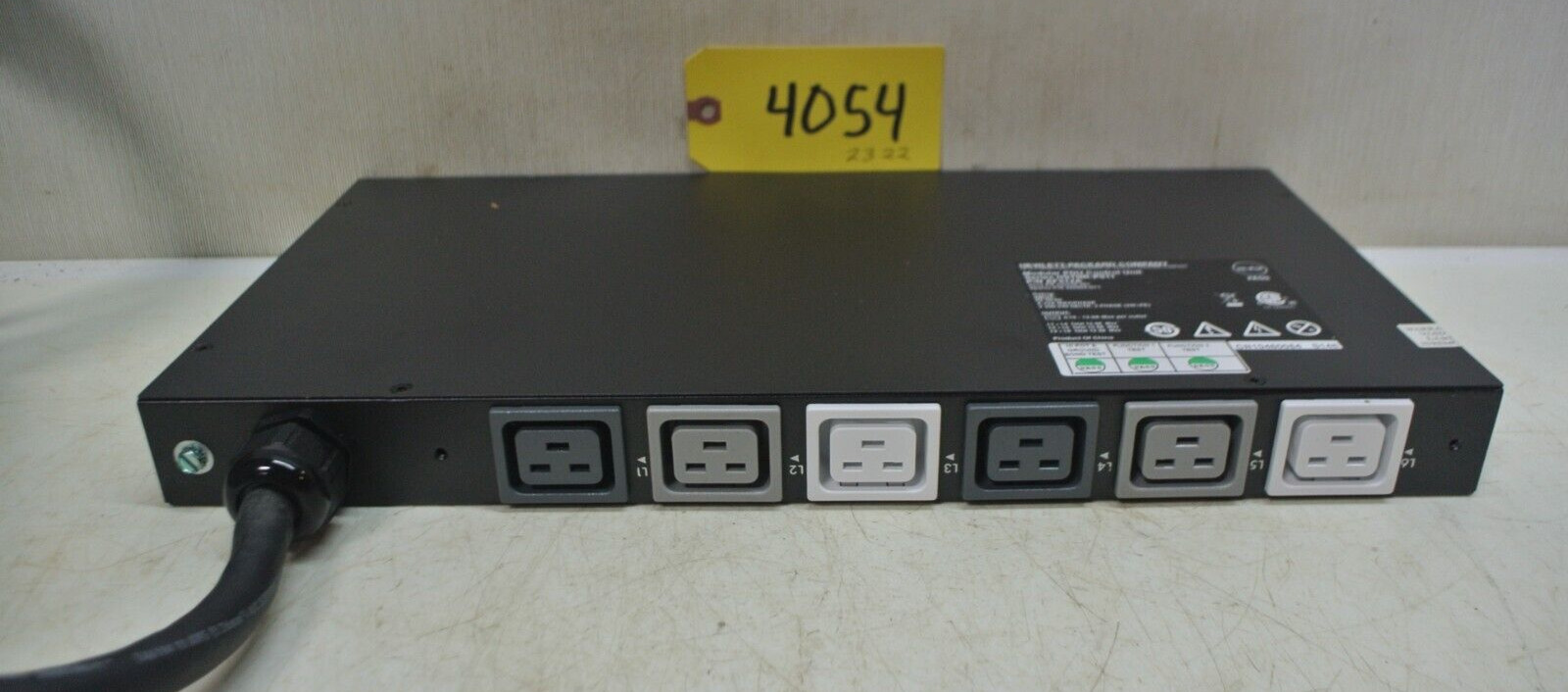 Hewlett-Packard Modular PDU Control Unit, P/N AF512A, 24 A Max, 200-240V, 3PH