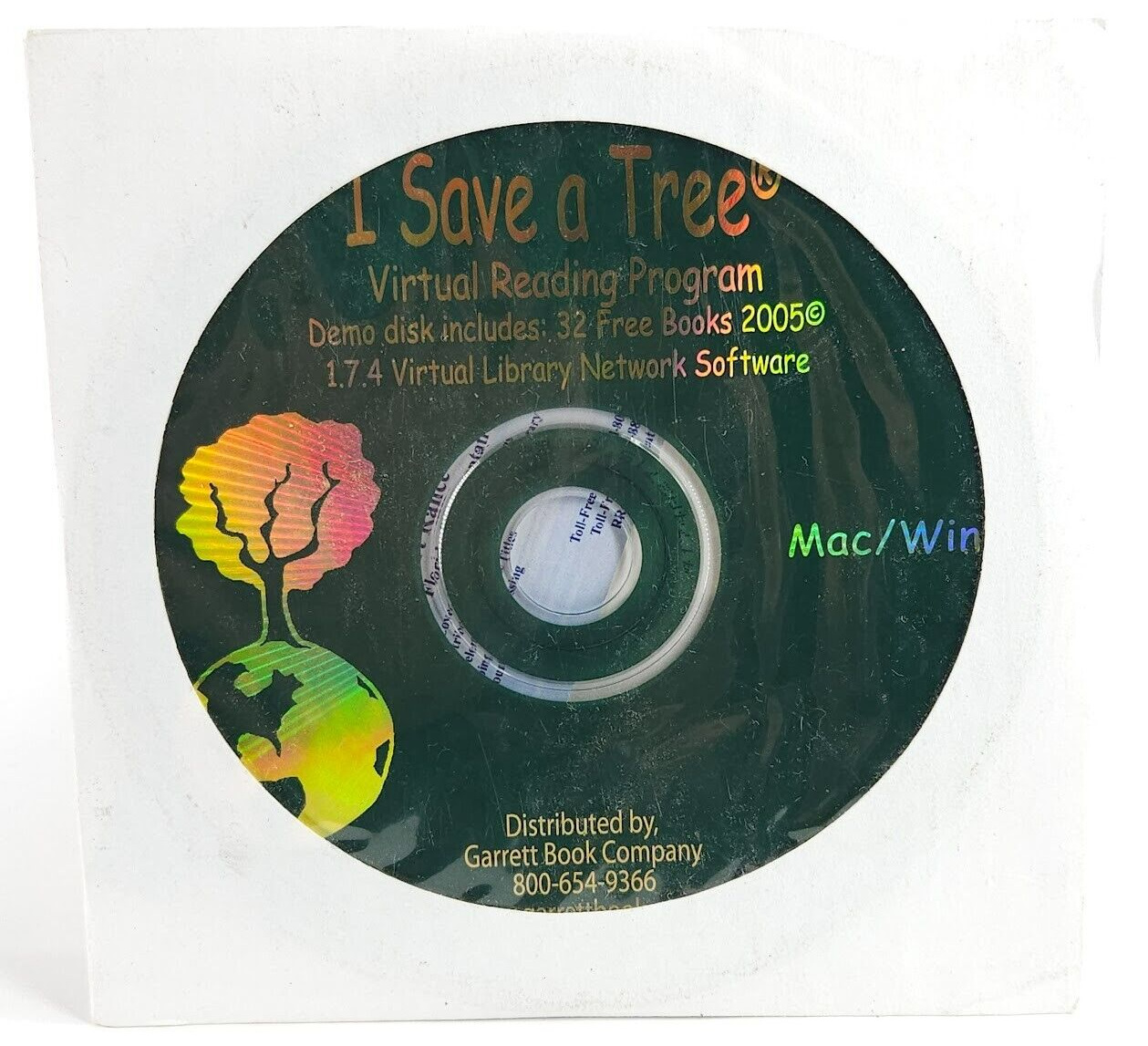 I Save A Tree CD Virtual Reading Program 2005 Garrett Network Software Mac/Win