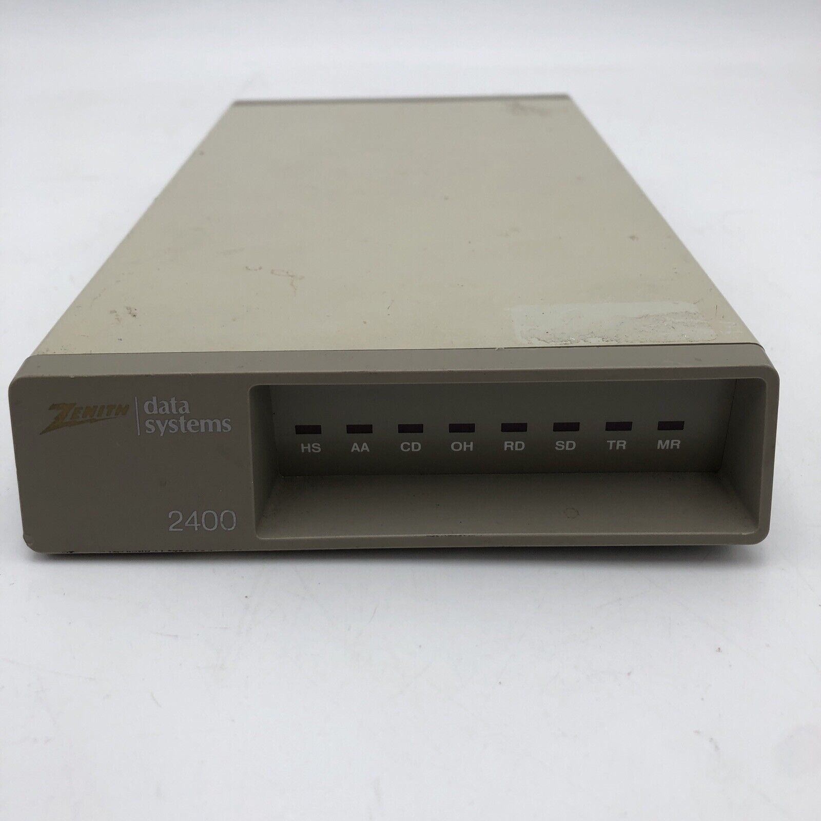 ZENITH DATA SYSTEMS MODEL ZM-2401 2400 BAUD MODEM NO POWER SUPPLY UNTESTED READ