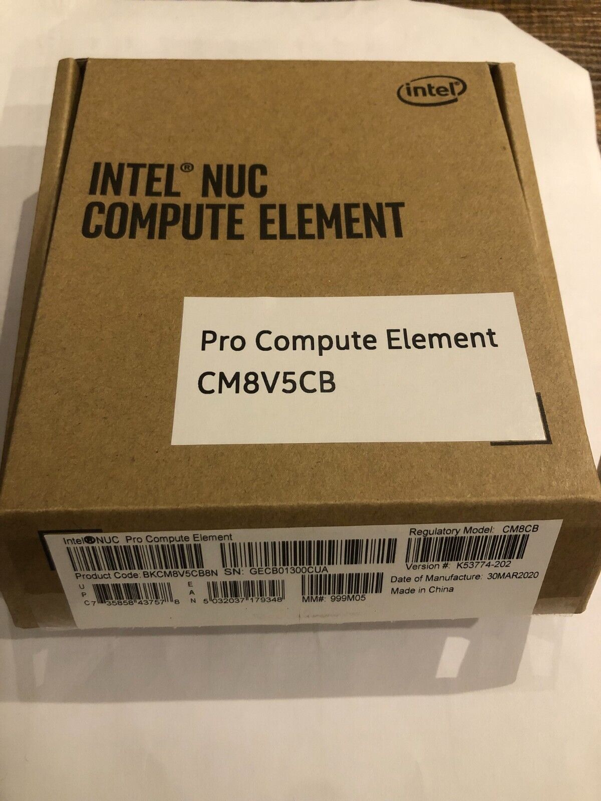 Intel BKCM8V5CB8N CM8V5CB NUC Pro Compute Element  - NEW - Open Box, Sealed Bag