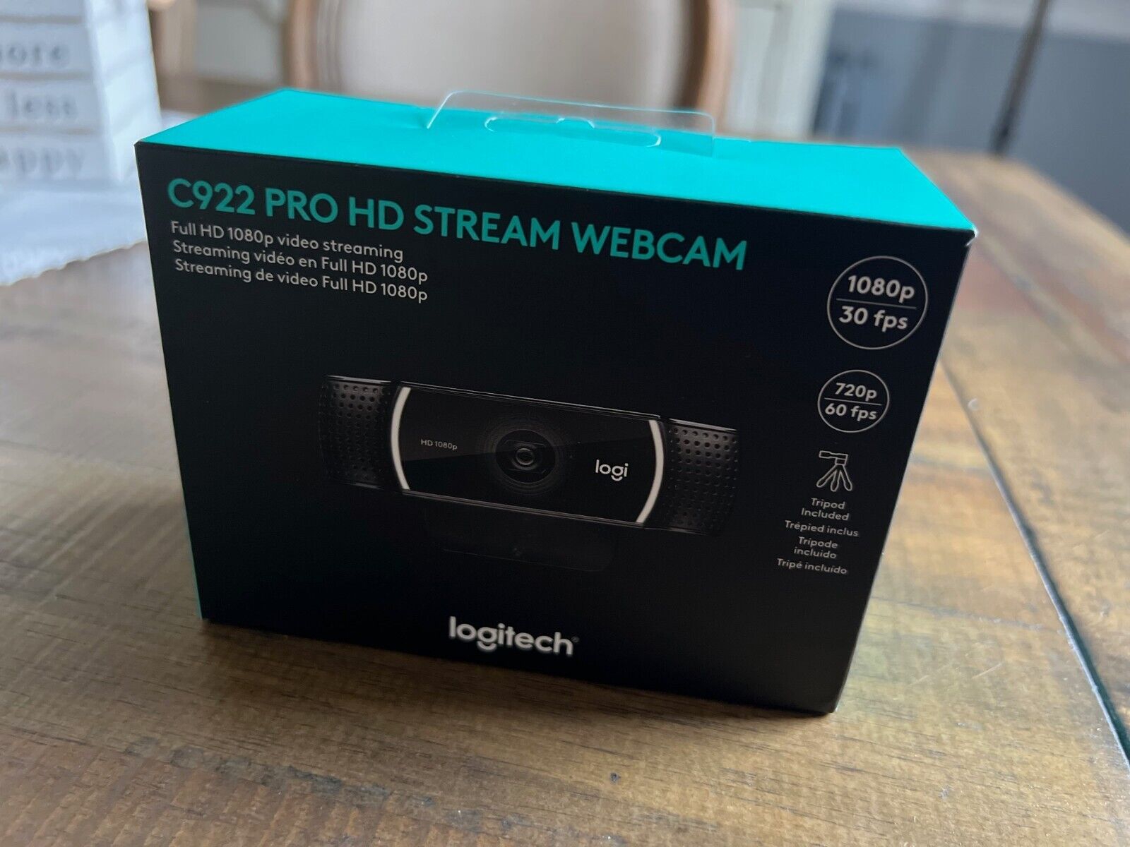 New Sealed Logitech C922 Pro HD Stream Webcam 1080p