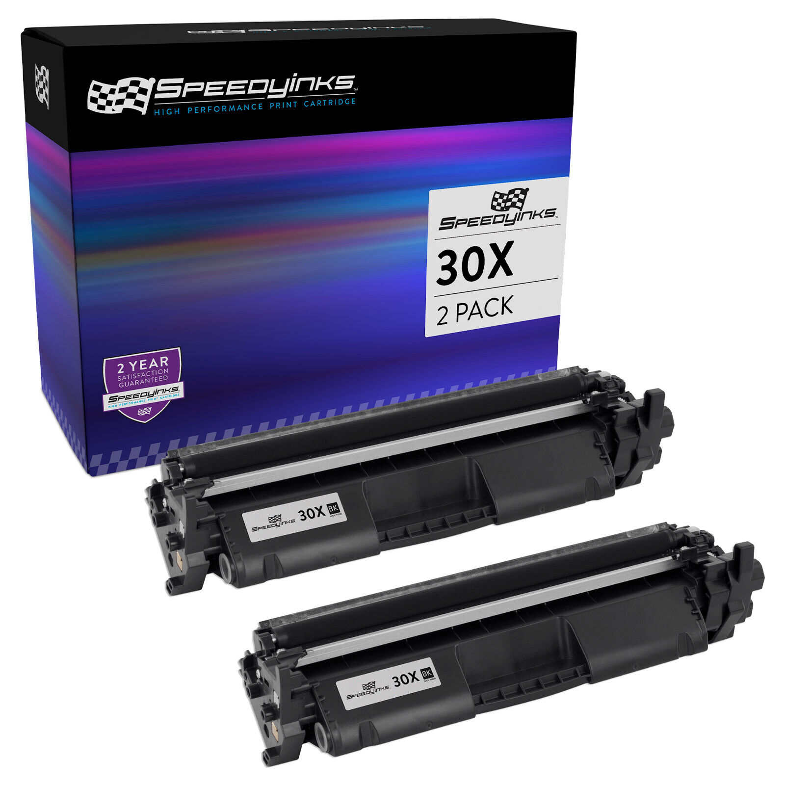 2PK Replacement for HP 30X CF230X Toner Cartridge HY Black HP Laserjet Pro M203d