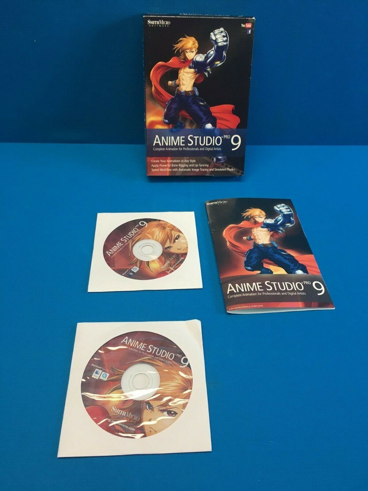 Anime Studio Pro 9 PC / MAC Discs Hybrid ASP90HBX2