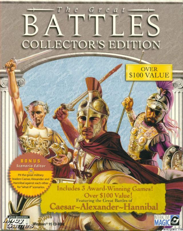 The Great Battles Collector\'s Edition w/ Manual PC CD simulation games BIG BOX
