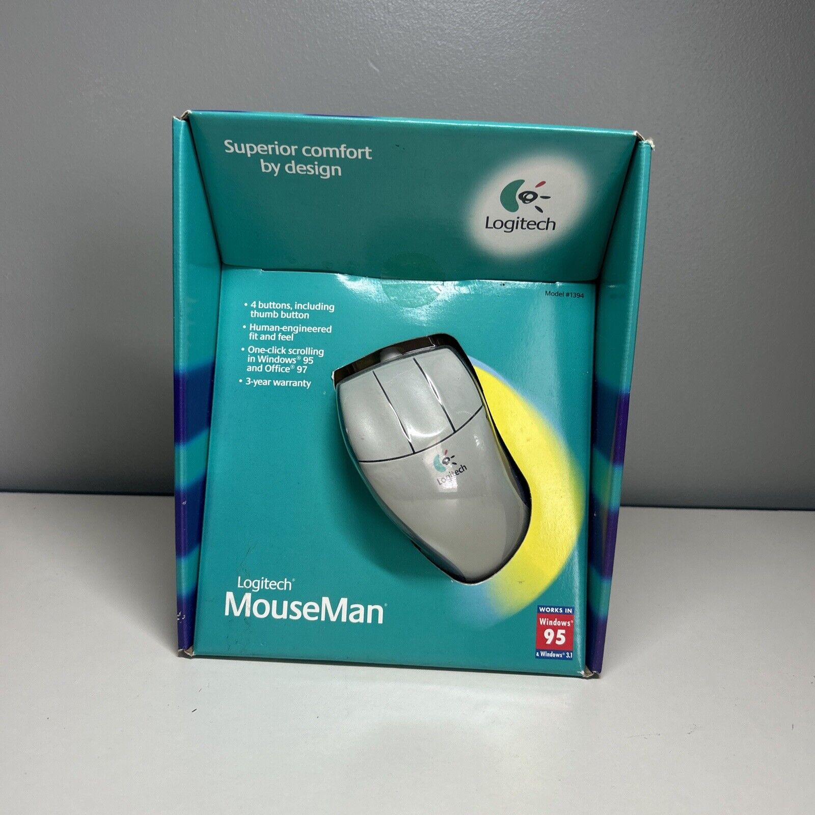 Vintage Logitech MouseMan  911394-0403 - Sealed