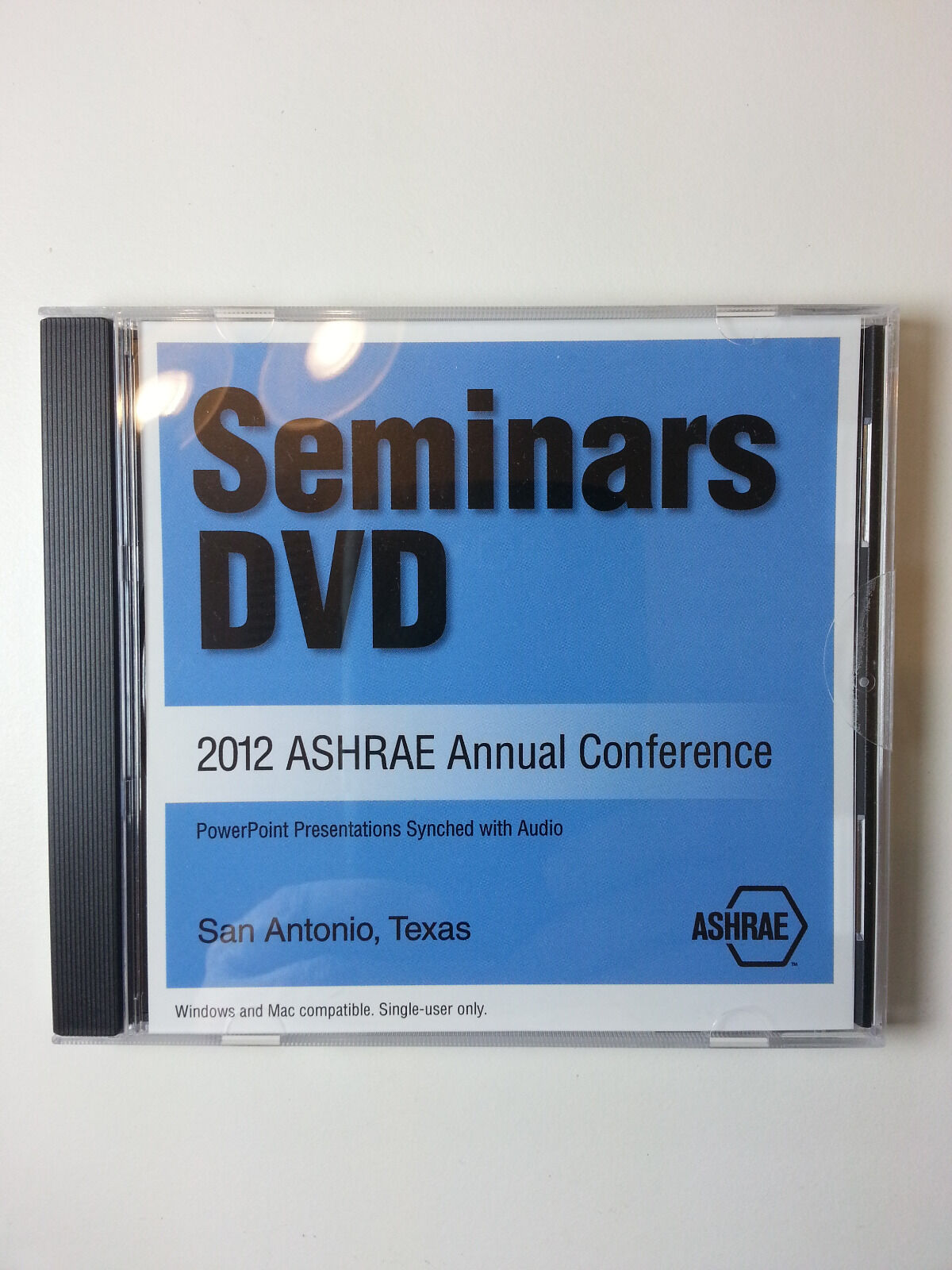 NEW ASHRAE Seminar Recordings DVD 2012 Annual Summer Conference - San Antonio TX