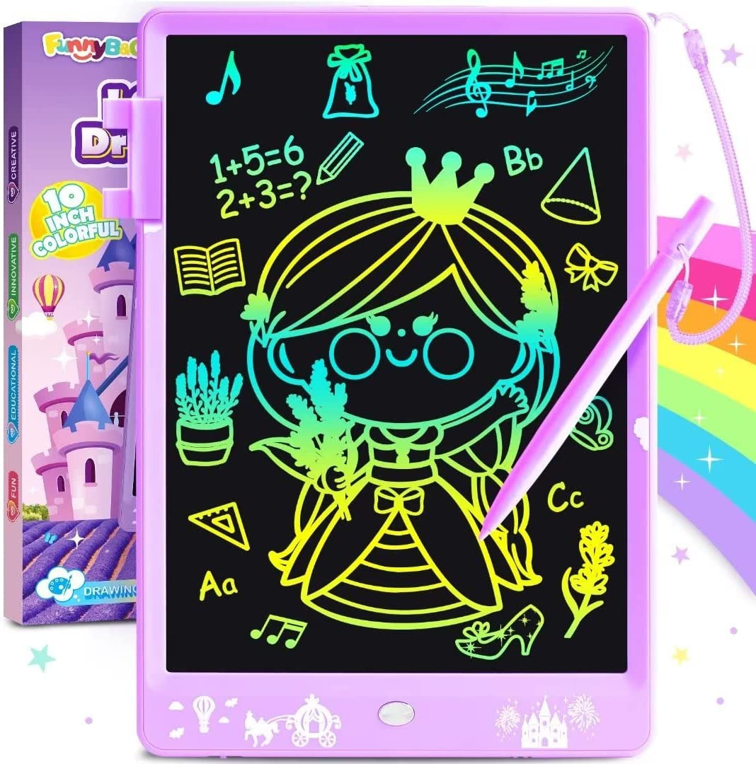 Toys Gifts for Boys Girls: LCD Drawing Board Erasable Writing Doodle Pad Scribbl