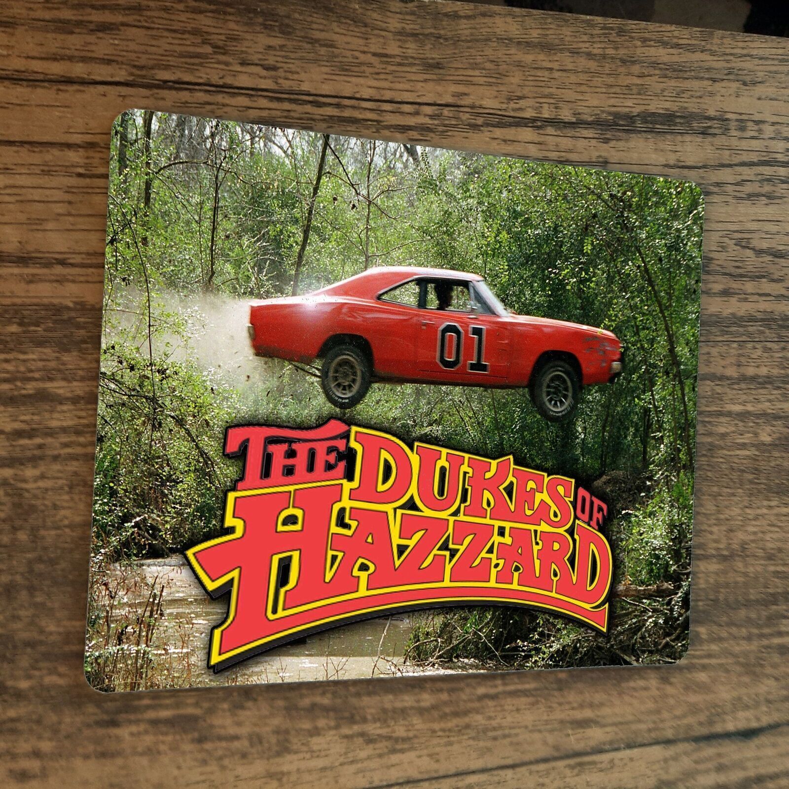 Dukes of Hazzard General Lee Car Jumping Mouse Pad