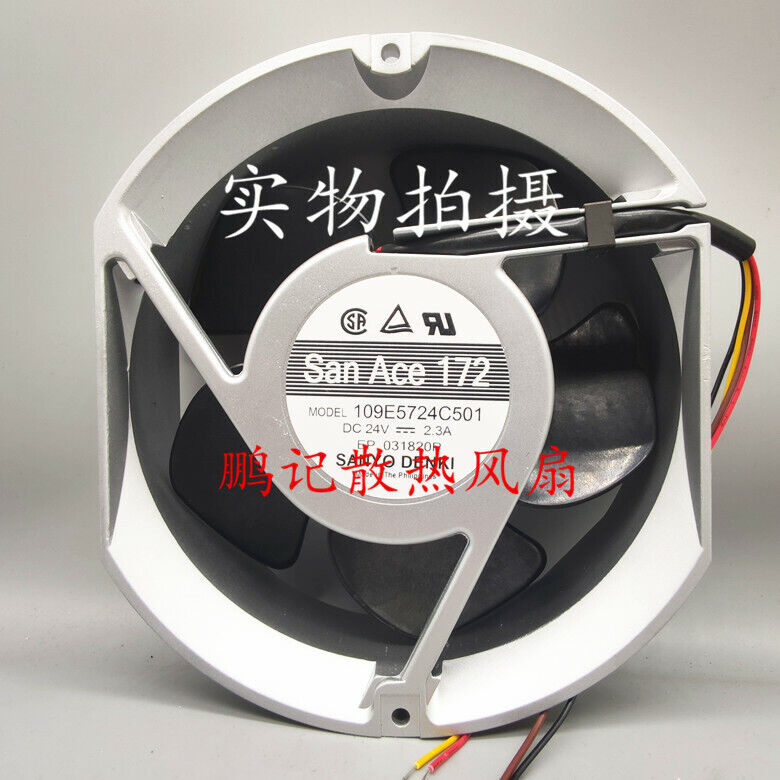 1 pcs Sanyo 109E5724C501 FAN 172X51MM 24VDC SDCUT RBLS cooling fan