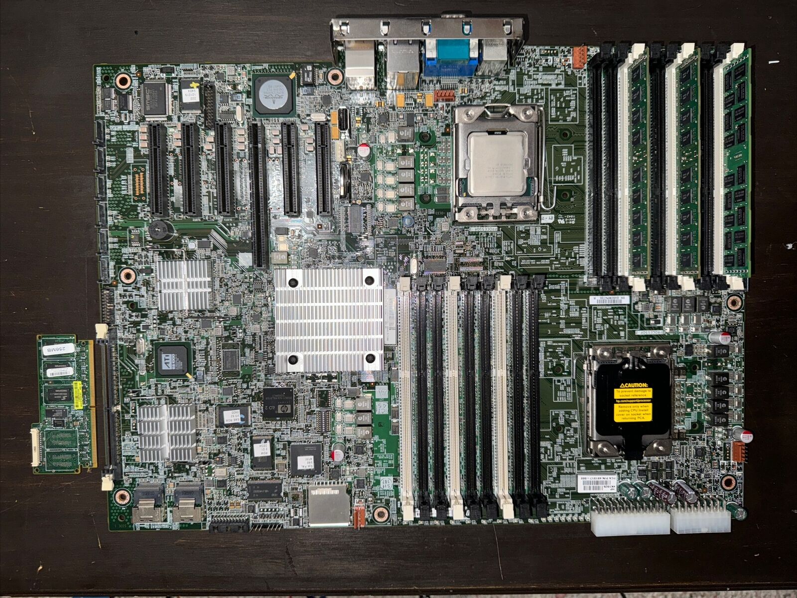 TESTED HP ProLiant ML350 G6 Server Motherboard 461317-002 606019-001 w/cpu & ram