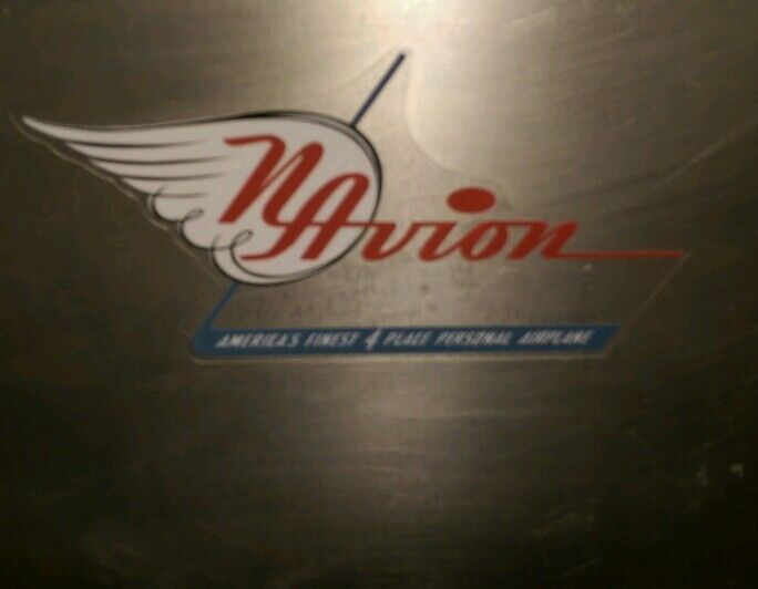 Navion aircraft airplane Vintage style decal, reproduced from a original 5\