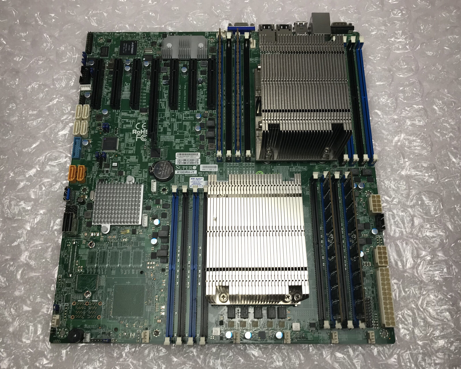Supermicro X10DRH-iT Motherboard Combo 2x Xeon E5-2620 v3 @2.4GHz 64GB DDR4 RAM
