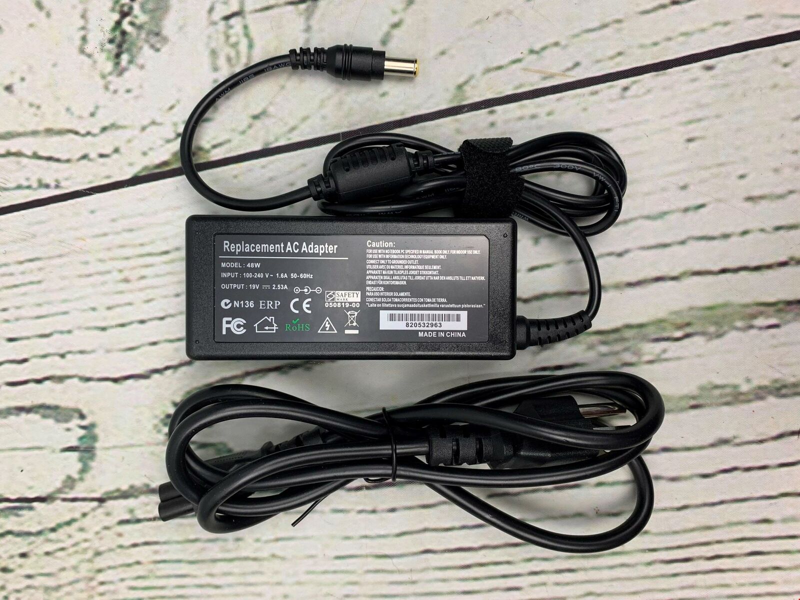 Rosefray 24V 2A 48W AC Adapter Charger for Logitech Racing Wheel G27 G25 Power