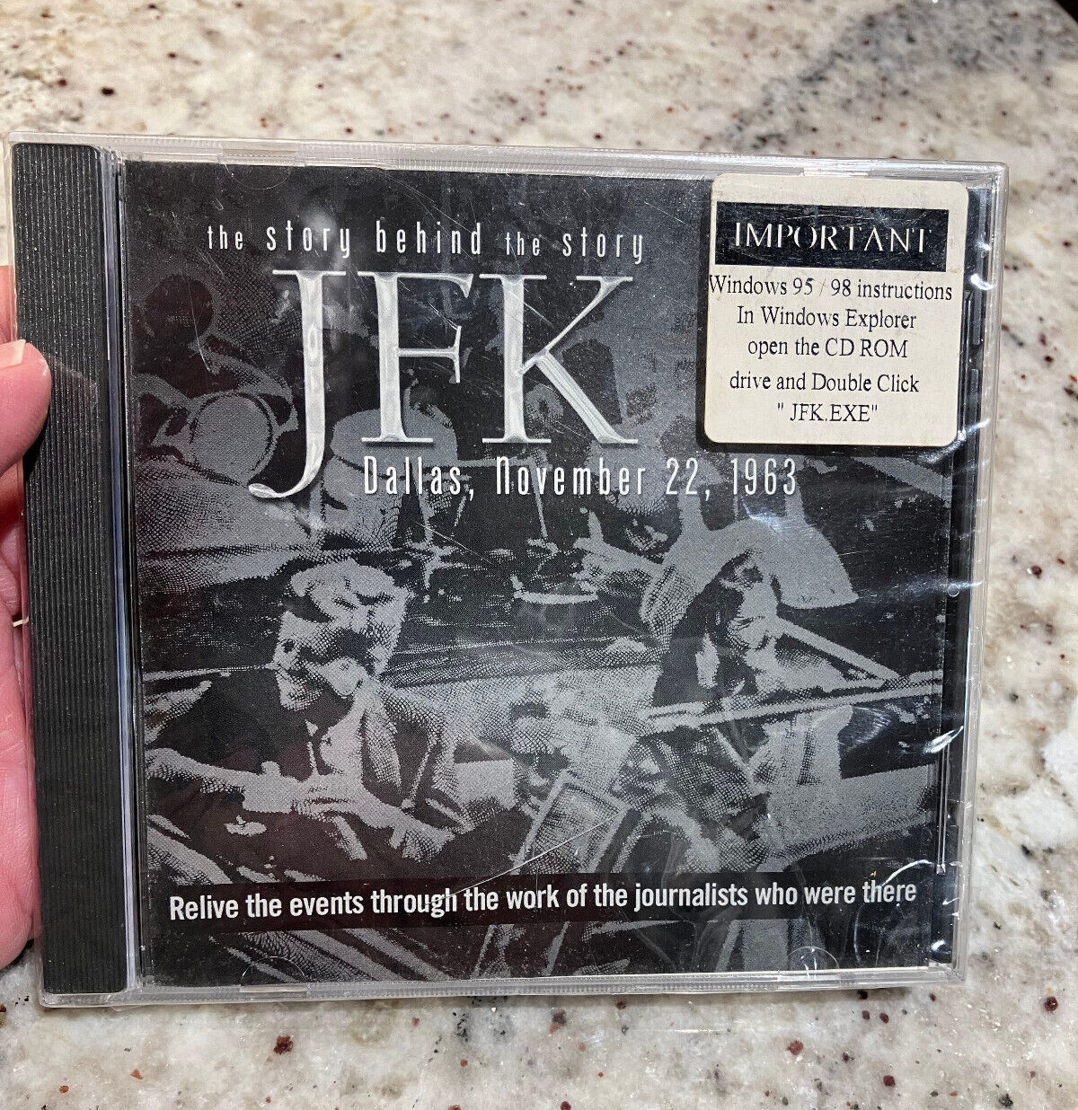 Vtg CD ROM, The Story Behind The Story JFK, New Sealed, Sixth Floor Museum, OOP