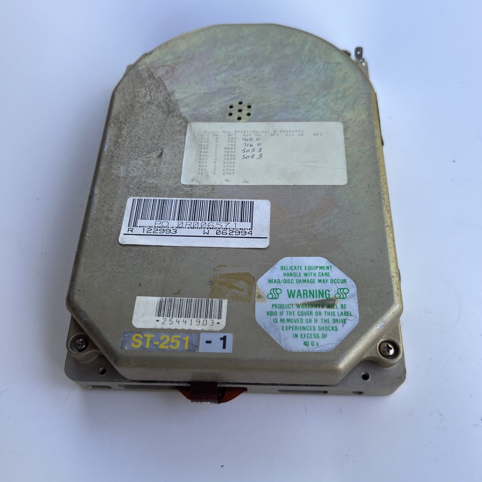  Vintage Seagate  ST251-1 5.25IN Hard Drive Used Untested