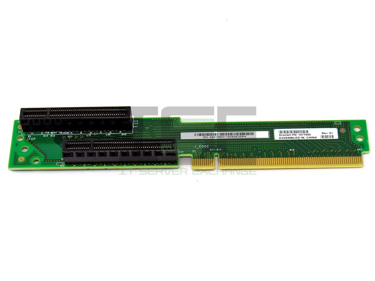 Sun Oracle X5-2 2-Slot PCIe Server Riser Card P/N: 7077680