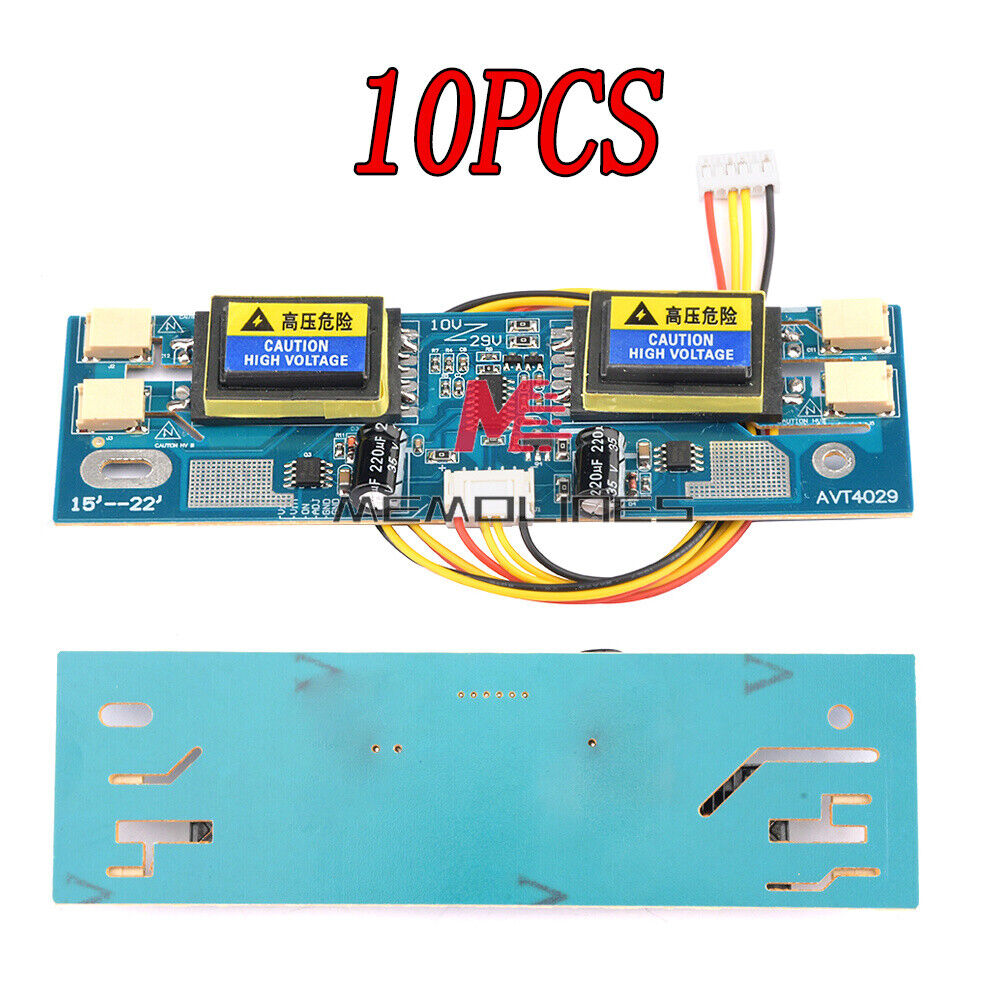 10PCS Universal CCFL Inverter LCD Monitor 4Lamp 10-30V For 15-22\