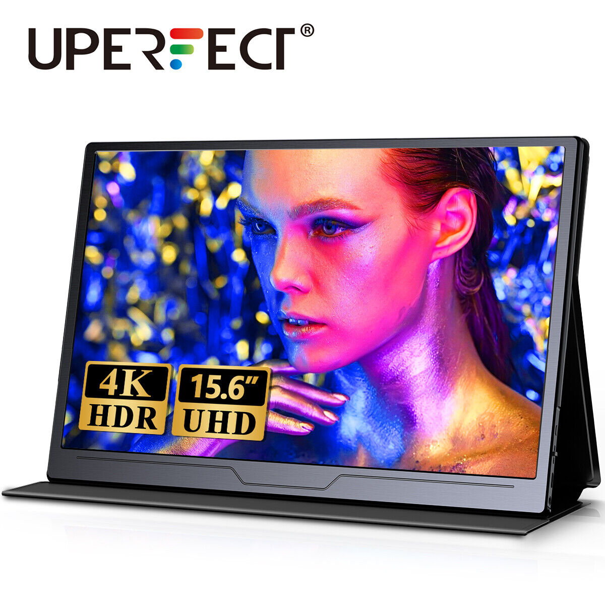 4K IPS LED Portable Monitor - 15.6 NTSC 72% 99% Adobe RGB 400 Nits Brightness US