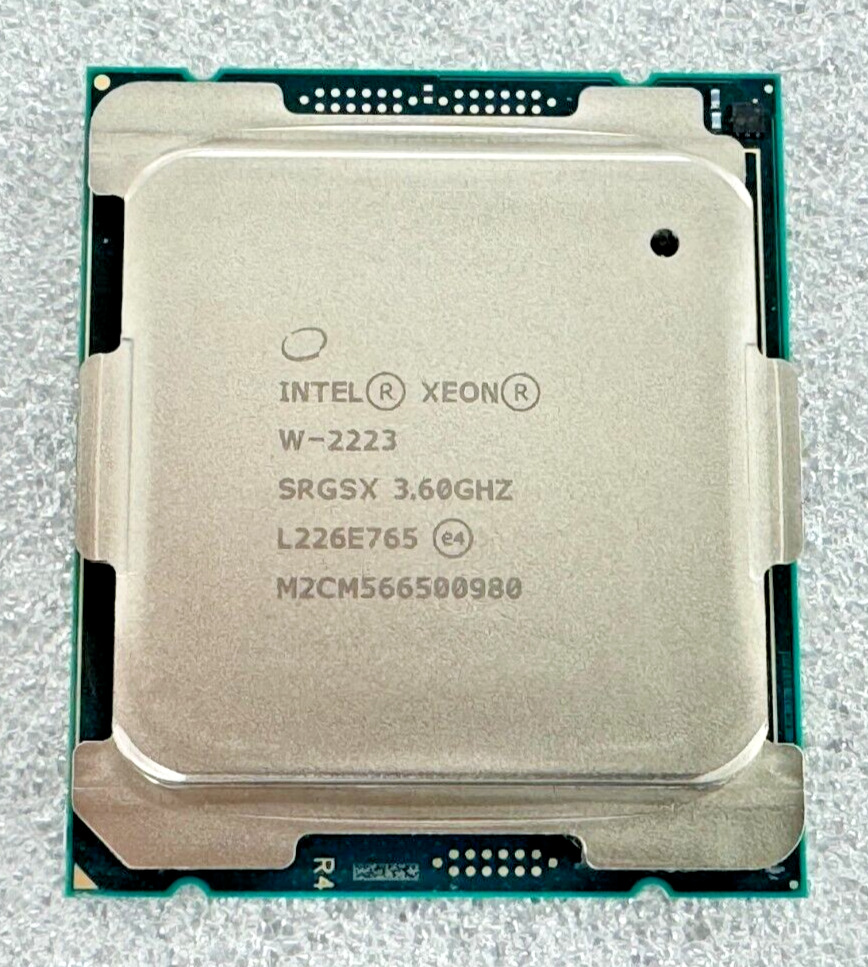 New Intel Xeon W-2223 3.60GHz Quad-Core 8.25MB LGA 2066 CPU  P/N:SRGSX