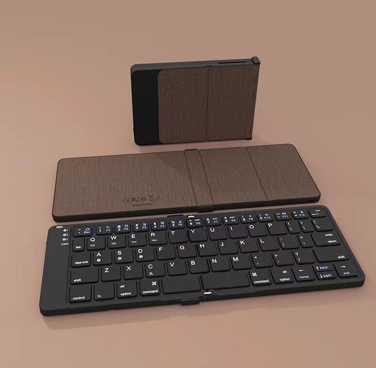 foldable Wireless Bluetooth keyboard Rechargeable ultrathin Portable mini mute