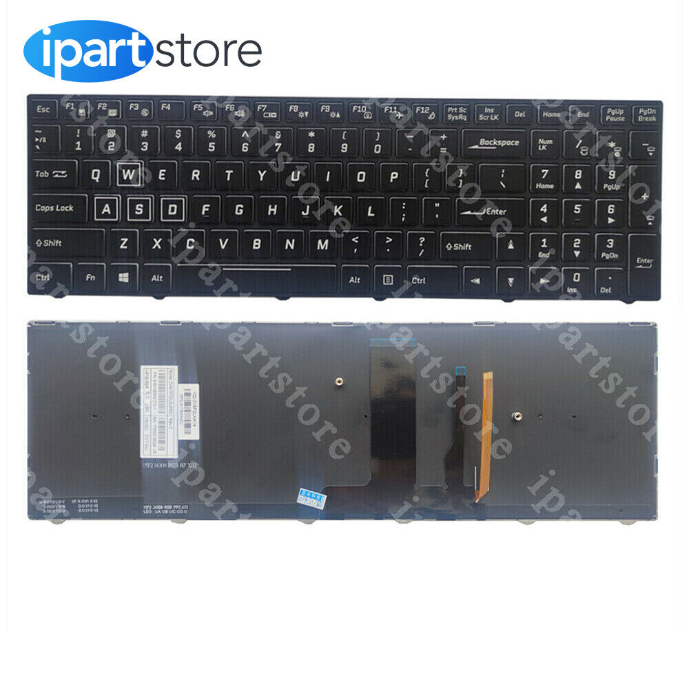New For Clevo N850EP6 N857EP6 N870EP6 N875EP6 PA70HS US Keyboard Color Backlit