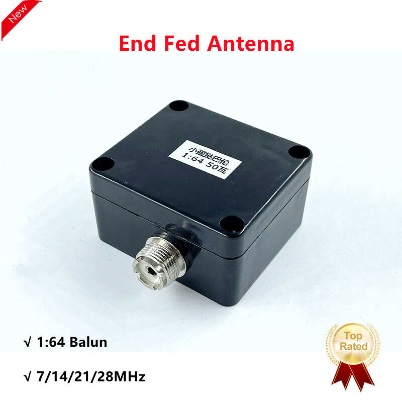 End Fed Antenna Field SDR HF Antenna 50W 1:64 Balun 6-Band 1.8-50Mhz 7/14/21/28M