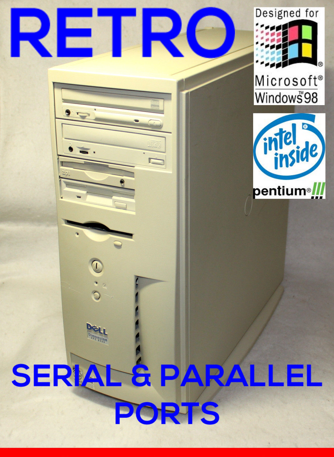 Dell Business Industrial Pentium 3 Computer Win95 98 Windows 98 MS-DOS CNC 