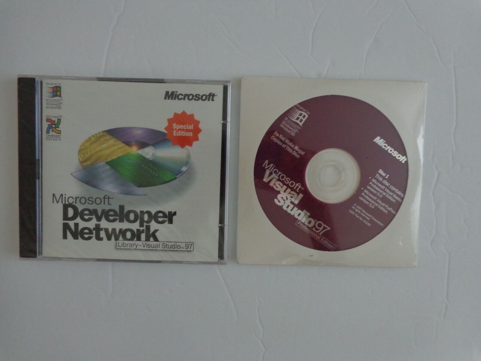 Microsoft Visual Studio Pro 97 With Developer Network Library Visual Studio 97
