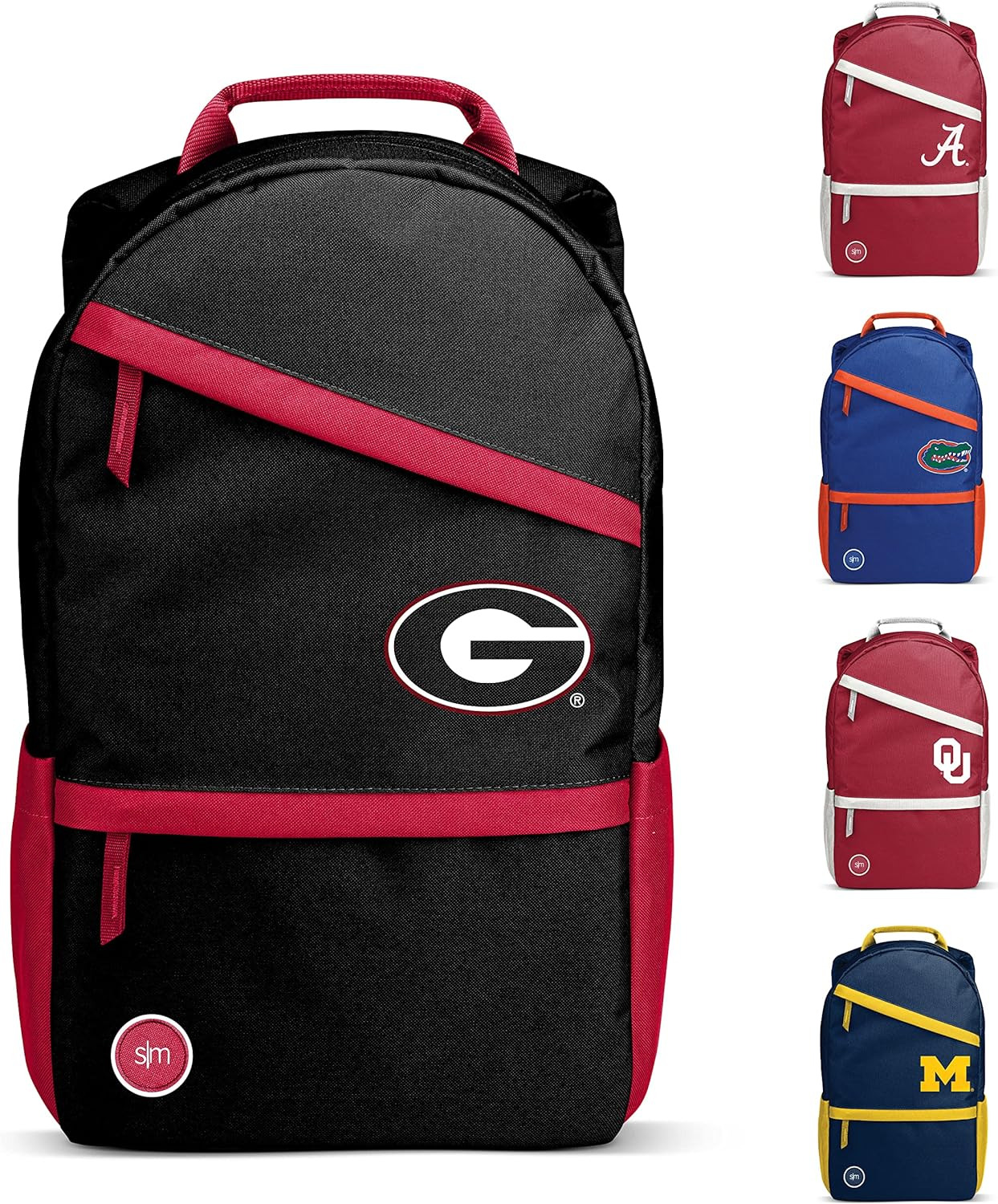 Officially Licensed Collegiate Backpack with Laptop Sleeve, Team Color, 20L