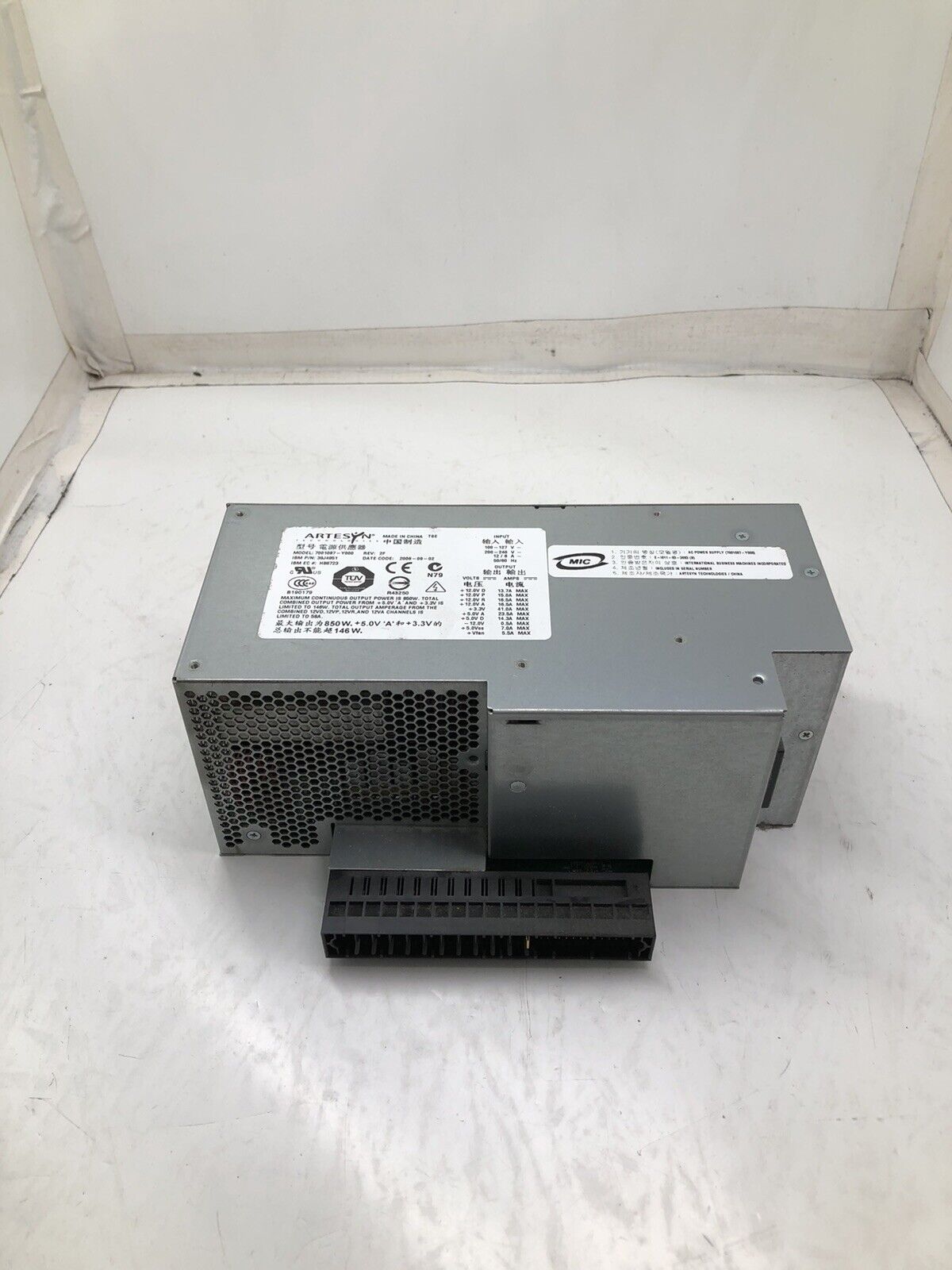 IBM 850W Hot-Swap Power Supply (Artesyn 7001087-Y000 REV 2F) 39J4951 