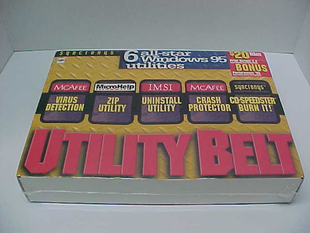 SYNCRONYS 6 Utility Belt All-Star Windows 95 Utilities CD-ROM BRAND NEW SEALED