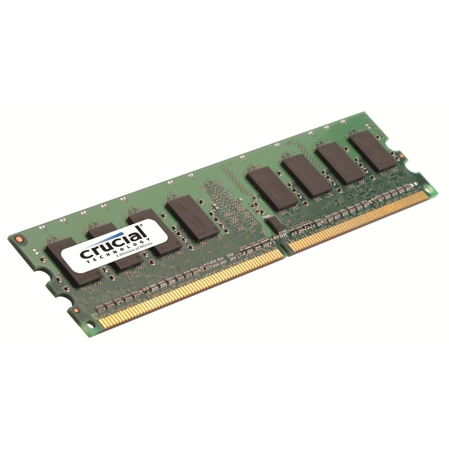 Crucial 2GB DDR2 667MHz PC2-5300 240pin CL5 Unbuffered ECC Desktop Server Memory
