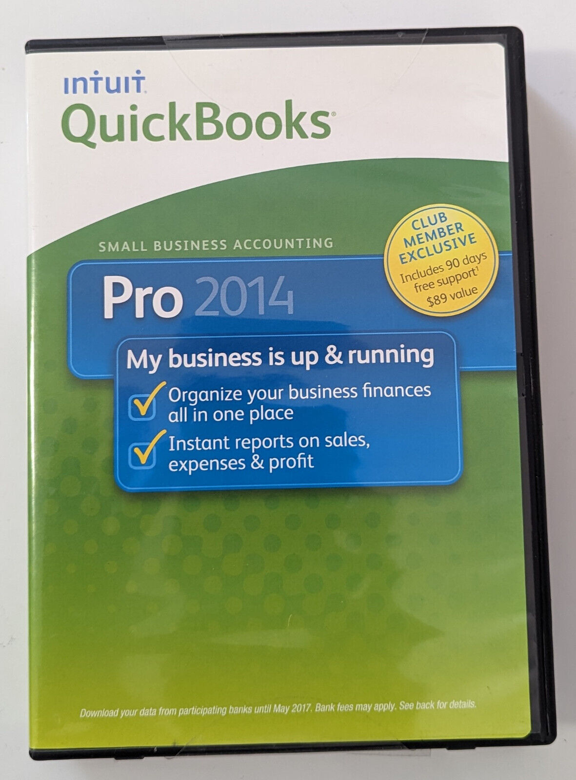 NO Subscription Intuit QuickBooks Pro 2014 for Windows Small Business