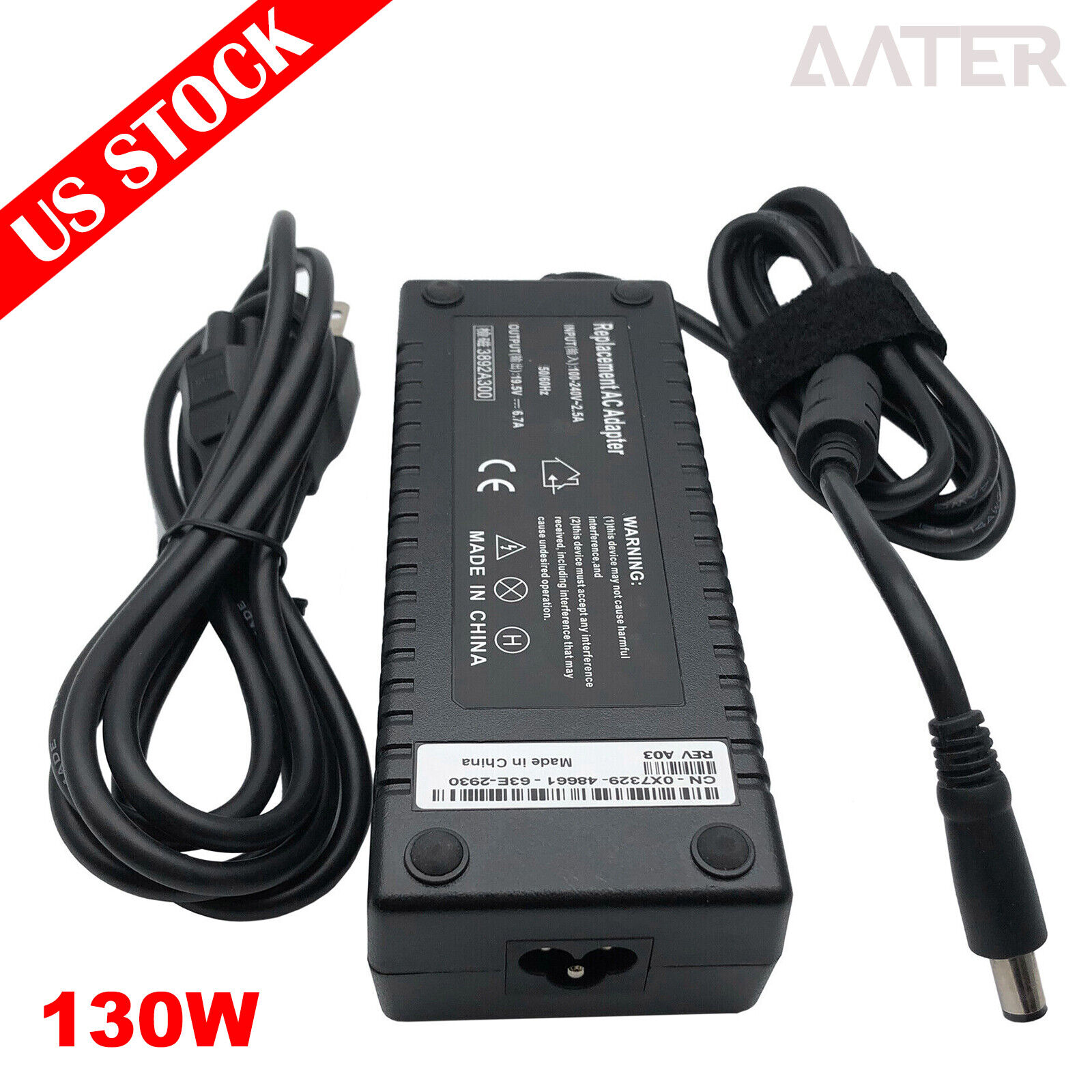 For Dell Inspiron 5150 5160 9300 Laptop AC Adapter Charger & Power Cord 130W