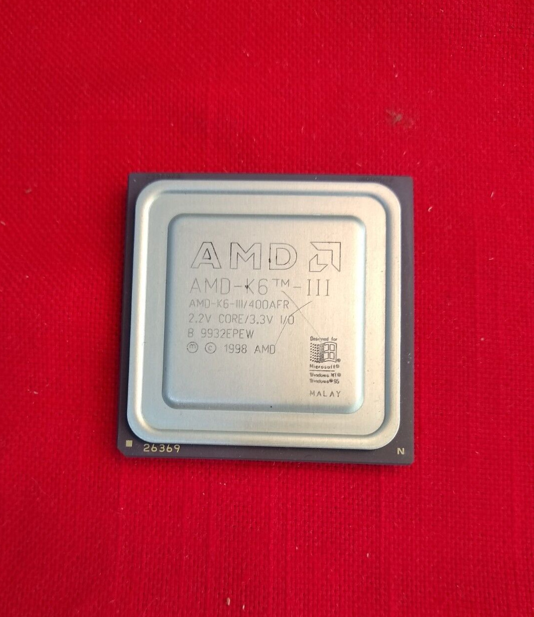 AMD AMD-K6-3/400AFR K6-III 400AFR 400 MHz 400MHZ ✅ VERY Rare Vintage Collectible