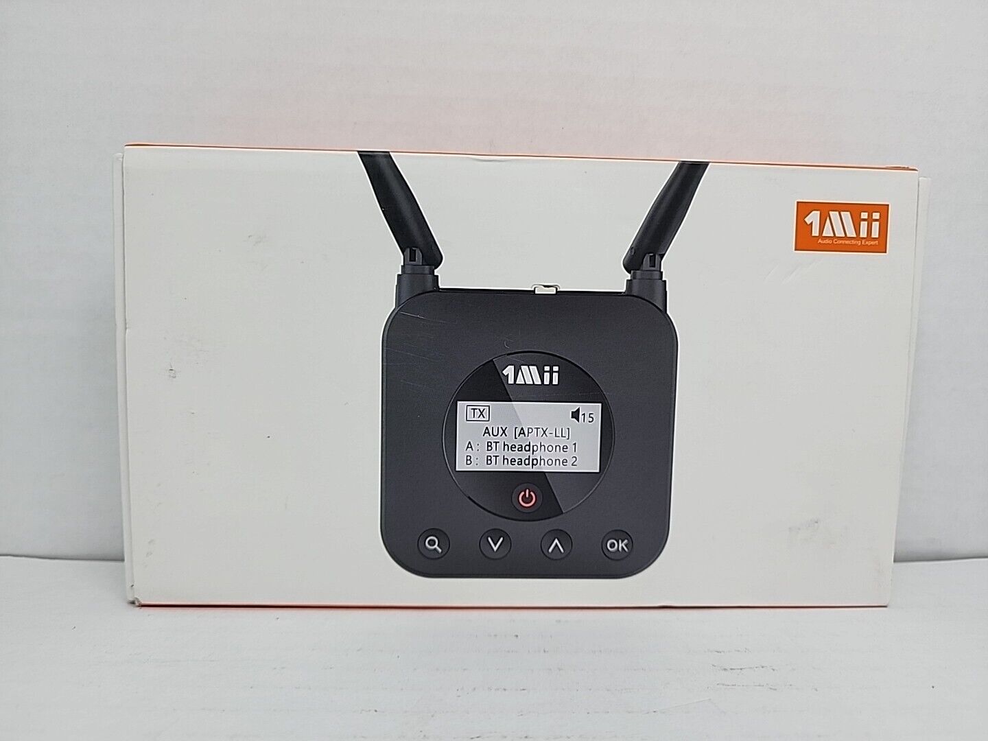 1Mii B06TX+ Long Range Bluetooth 5.2 Transmitter TV PC Projector To Wireless