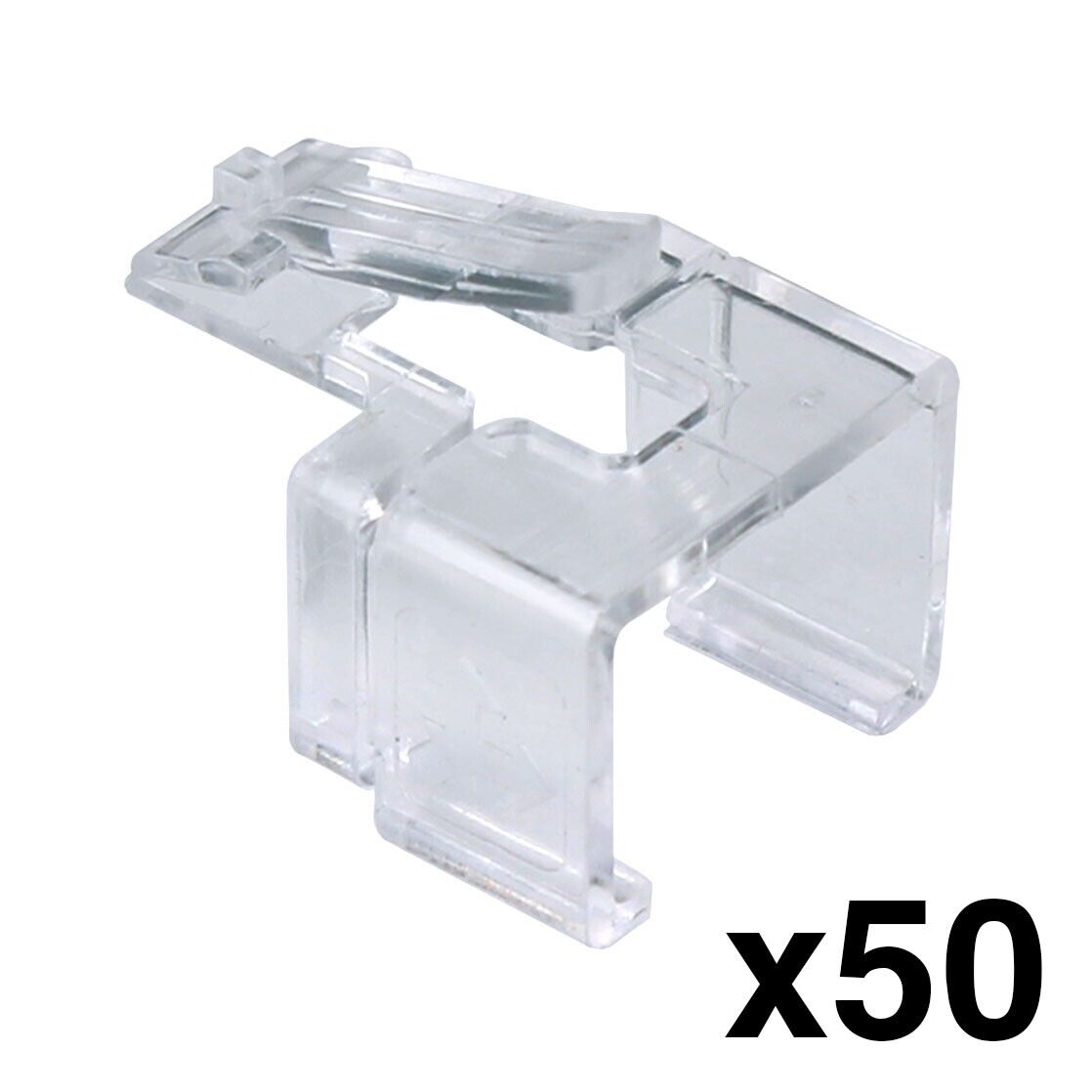 Construct Pro RJ-45 Easy Plug Repair for Cat5e & Cat6 (Bag of 50, Clear)