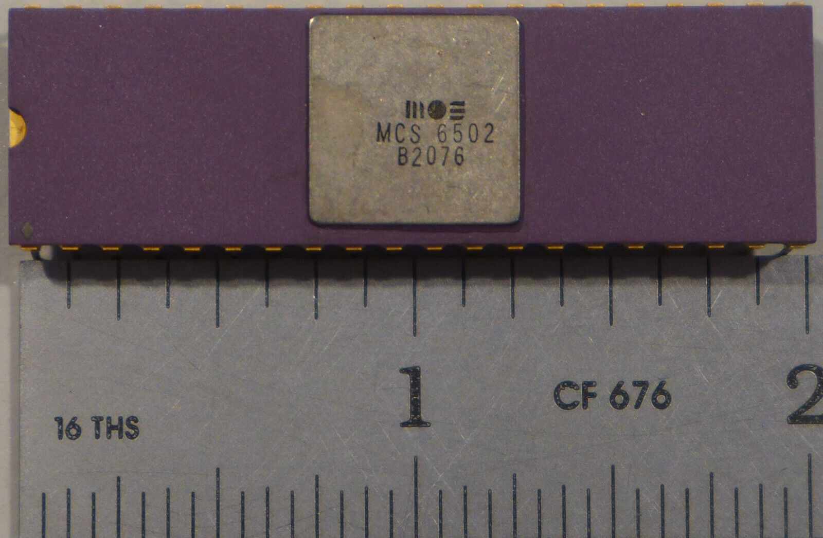 MOS MCS 6502 Vintage Microprocessor Date-Tested & Working B2076 Apple 1 Era