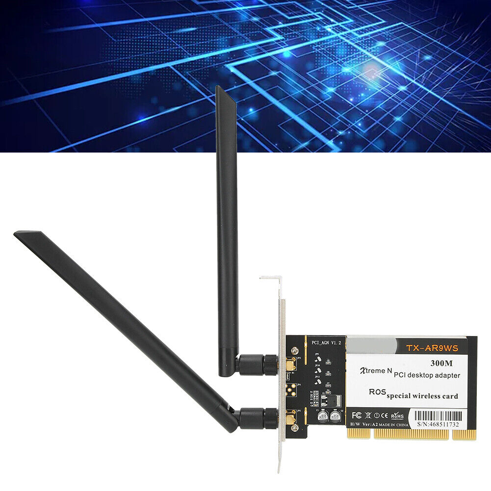 300Mbps Card PCI Desktop Adapter Win7 / Win8 / Win10 For Xp 32/64 BEA