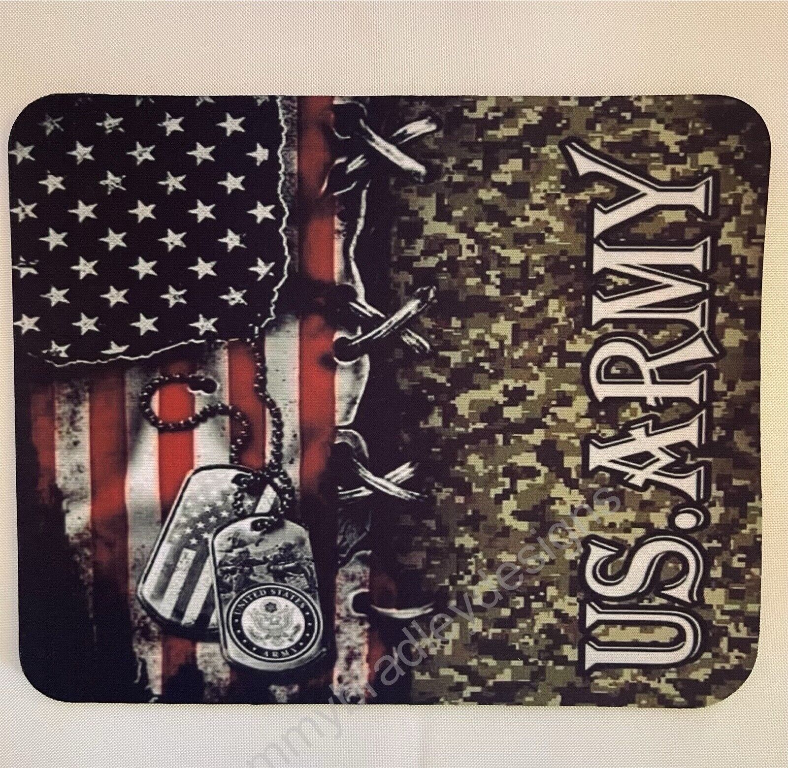 Handmade  Custom US Army Mousepad