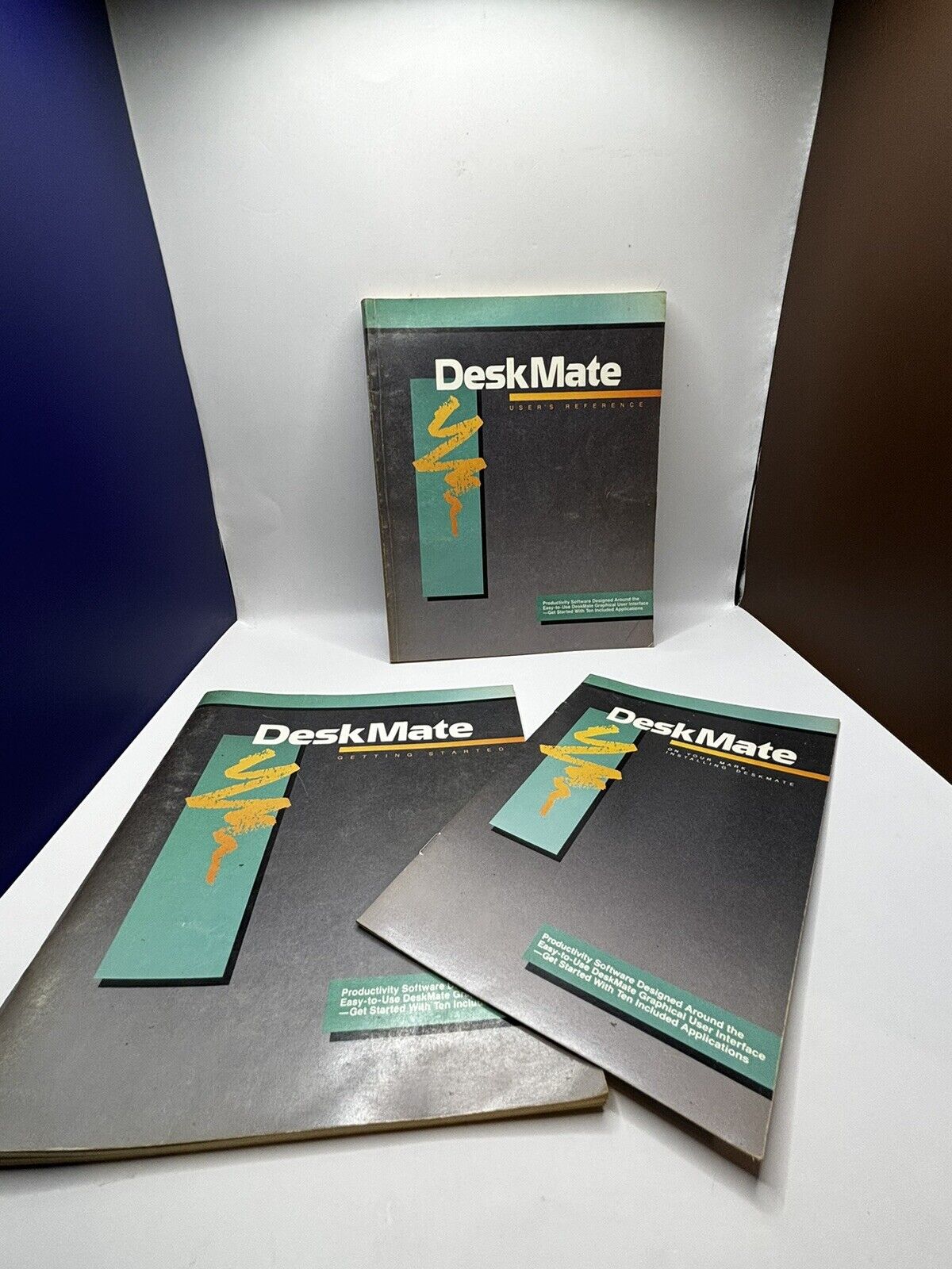 Vintage Tandy Radio Shack DeskMate Productvity Software IBM Manuals | Set Of 3